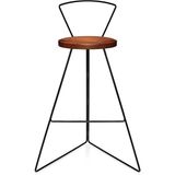 Abronya Modern Bar Sandalyesi Ahşaplı Bar Tipi Yüksek Tabure Ahşap Istemiyorum