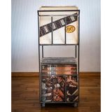 Abronya Plaklık Plak Düzenleyici Metal Organizer Kitaplık Boyasız