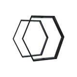 Abronya Tasarım Metal Masa Ayağı Geometrik Tasarım Siyah Renk 1 Takım
