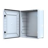 Abs Pano 40 x 50 x 20 cm Taban Saclı IP65 Plastik Pano Montaj Plakalı Elektrik Kutusu Pano Darbeye Dayanıklı Dış Ortam Muhafaza Kutusu ABS Pano POLİ 024