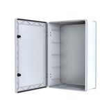 Abs Pano 40 x 60 x 24.2 cm Taban Saclı IP65 Plastik Pano Montaj Plakalı Elektrik Kutusu Pano Darbeye Dayanıklı Dış Ortam Muhafaza Kutusu ABS Pano POLİ 046