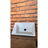 Abs Plastik Lavabo - Moto Karavan (Universal) - Dikdörtgen - Beyaz