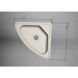Abs Plastik Lavabo - Moto Karavan (Universal) - Üçgen - Beyaz