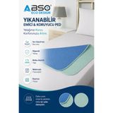 Abso Yıkanabilir Hasta Altı Ped 90x140 cm | Su Geçirmez Emici Yatak Koruyucu Pad