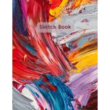 Abstract Art Sketchbook – Express Your Creativity!: A spacious canvas for sketching, painting, and drawing,Size: 8.5 x 11 inches and 120 blank pages