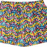 Abstract Speckled Kız Çocuk Cepli Desenli Şort