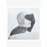 ABSTRACT WOMEN IN WHITE YAĞLI BOYA TABLO 120X120CM