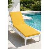 Abt Cepli Cırt Cırtlı Şezlong Minderi 5 cm Kalın Süngerli Sarı Şezlong Minderi 55X180 cm