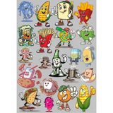 Aburcuburlar Sticker Set 2 20 Parça Telefon, Tablet, Defter, Laptop Sticker
