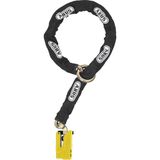 Abus (Yeni Nesil 2.0) 120CM 12MM Loop Zincir + 8077 Granit Alarmlı Kilit - SİYAH SARI