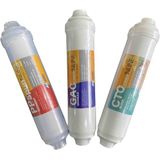 Abway su arıtma filtresi 3 Lü Inline Filtre Takımı orijinaldir başlıkları ile beraber kargolanacaktır