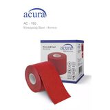 Ac-150 Yüz & Vücut Uyumlu Hipoalerjenik Kinesyo Tape Ağrı Bandı 5m X 5cm Kırmızı Renk 1 Beden