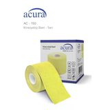 Ac-150 Yüz & Vücut Uyumlu Hipoalerjenik Kinesyo Tape Ağrı Bandı 5m X 5cm Sarı Renk 1 Beden
