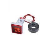 AC 20-500V 100A Kare Dijital Voltmetre Ampermetre 220V Kırmızı Panel Montaj Led Gösterge Ekran Akım
