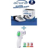 AC-433 Koldan Ölçer Tam Otomatik Tansiyon Aleti + AC-9270 Dijital Temassız Ateş Ölçer, 2 Yıl - Çok Renkli