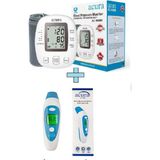 AC-9080K Konuşan Koldan Tansiyon Aleti + Çanta+Pil Hediyeli AC-9280 Kulaktan & Alından Ateş Ölçer - Çok Renkli