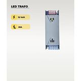 AC AYDINLATMA 12V 25A 300W Ultra Slim LED Trafo İnce Kasa Yüksek Performans Güç Kaynağı Gri