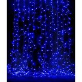 AC Aydınlatma 3 m x 2 m Animasyonlu Perde LED 220 V - IP65 (Su Geçirmez) - 3 x 2 m - Mavi