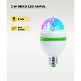 AC AYDINLATMA 3w Disco Led Ampul 10 Adet