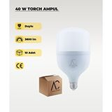 AC AYDINLATMA 40w Torch Led Ampul 3200k Sarı Işık 10 Adet