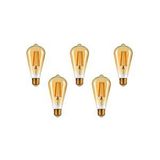 AC AYDINLATMA 4w Rustik Ampul 2500k (amber Işık) St64 - 5 Adet