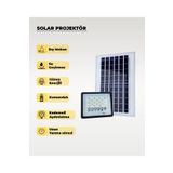 AC AYDINLATMA 60W Solar Projektör IP67 Beyaz Işık (Su Geçirmez - Dış Mekan)