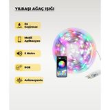 AC Aydınlatma Yılbaşı Ağacı Şerit Led - 10 Metre- Telefondan Kontrol - Ses Duyarlı