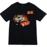 Ac-Dc Baskılı T-Shirt Siyah Xl