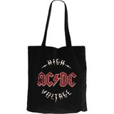Ac Dc Logo Vintage Siyah Kanvas Bez Çanta - 35x40cm