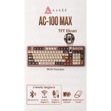 Ac100 Max Mekanik Klavye,alüminyum Gasket Tasarım Tft Ekranlı Hot-swap Rgb- 4000 Mah moa-keycaps-versiyon