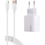AC18 Eco Bundle 18W Hızlı Şarj Cihazı + Usb-A To Type-C Kablo , Qc 3.0 Destekli - Beyaz
