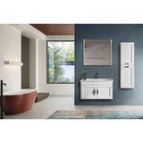 ACA Tasarım Parma 80CM Banyo Dolabı Takımı Boy Dolapsız - Beyaz