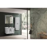 ACA Tasarım Roma 100CM Banyo Dolabı Takımı Boy Dolapsız - Beyaz