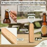 Açacak Ahşap Saplı Şişe Açacağı Kapak Açıcı Soda , Gazoz Açacağı Şişe Açacak 14 Cm 47 Gram Dekoratik Açacak