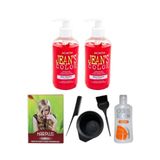 Acacia Saç Boyası Gül Kurusu 250ml 2ad, Saç Açıcı, Boya Silici Ve Fluweel Boya Kabı Seti