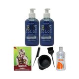 Acacia Saç Boyası Turkuaz 250ml 2ad, Saç Açıcı, Boya Temizleyici Ve Fluweel Boya Seti