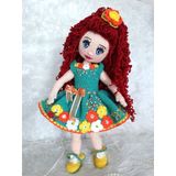 Açan Çiçek Bebek Amigurumi Organik Oyuncak