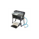 Açan T-2 Tüplü Emaye Pervazlı Mangal Ve Lav Taşı Çift Izgara 32x46cm