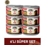 Acana Cat Canned Beef - Sığır Etli Yetişkin Kedi Konserve Maması Seti 6x85 gr