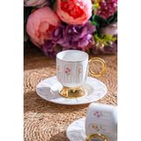 Acar Aren 6 Kişilik Kahve Fincanı Takımı - 90 ml - Renkli