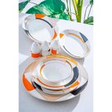 ACAR Arieta 54 Parça 12 Kişilik Porselen Yemek Takımı NCY-07052/1 Beyaz NCY-07052/1