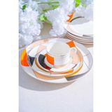 Acar Arieta 6 Kişilik 19 Parça Porselen Pasta-Ikram Seti NCY-07079 - Çok Renkli