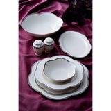 ACAR Aveline 6 Kişilik 29 Parça Porselen Yemek Takımı - Silver GBY-06955/2 Beyaz GBY-06955/2