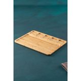 Acar Bambu 6 Bölmeli Kahvaltı Tabak - 33 Cm