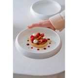 Acar Bıanco Lınea 3'lü Çukur Tabak 21CM - YOK - Beyaz