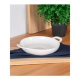 Acar Bianco Perla Kulplu Yuvarlak Tabak 19 cm - 500 ml - Tek Renk