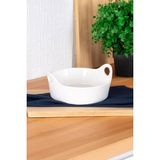 Acar Bıanco Perla Oval Kase 21 cm