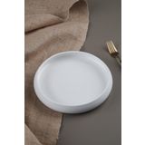 Acar Bianco Perla Porselen 24 cm Yuvarlak Tabak