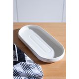 Acar Bianco Perla Porselen Oval Kayık Tabak - 32 Cm Sct-21-0246
