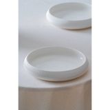 ACAR Bianco Perla Porselen Yuvarlak Tabak - 21 cm
